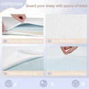 NeoBorn Baby Bassinet Mattress Pad, 33" x 20" Dual Sided Comfort Gel Memory Foam Mattress with Removable Breathable Soft Tencel Cover Fit for Baby Delight/Mika Micky/KoolerThings Bassinet by TinyTreasures Baby Boutique