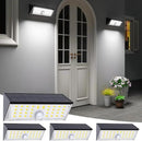 JSOT Solar Lights Outdoor, 4 Modes Solar Motion Sensor Lights Outdoor Waterproof I P65, 4Pack Ultra Bright Wall Security Lighting for Yard Garage Front Door Garden - Cool White by GreenHaven Gardens