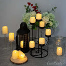 CANDLE IDEA Flameless LED Votive Candles 48 Pack, 1.5" x 2", Battery Operated Flickering Electric Outdoor Flameless Tea Lights, Fake Tealight Candle Bulk for Wedding, Christmas, Halloween Decorations by GreenHaven Gardens