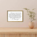 I Choose You To Do Life Sign Wall Decor 16X11 I Love You InchRomantic Marriage Art Wooden Framed Wall Hanging (Wood) by CozyNest Decor