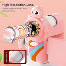 Kids 1000X Handheld Portable Microscope With 8 Adjustable LED Lights, 2-Inch LCD Screen Pocket Mini Telescope for Kids Toddlers - Education Christmas Birthday Gifts Toys by TinyTreasures Baby Boutique
