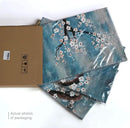 amatop Extra Large Wall Art for Living Room 100% Hand-Painted Framed Decorative Plum Floral Oil Painting Set Decorative Modern Blue Tree Artwork Ready to Hang by CozyNest Decor