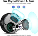 XLEADER Small Bluetooth Speaker (Travel Case Provided) Portable Wireless, HD Sound&Rich Bass, Touch Design, 12H Playtime, Support Aux Input, Micro SD, Mic, for Laptop PC Office Bathroom, Car, Gifts by TinyTreasures Baby Boutique