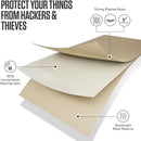 VENTURE 4TH Passport Holder Neck Wallet with RFID Blocking Nylon Lining - Hidden Neck Pouch for Travel (Sleek Beige) by TinyTreasures Baby Boutique