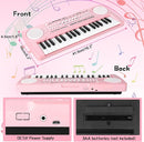 Kids Toddler Toy Piano Keyboard, 37 Key Pink Pianos for Kid Music Toys Instruments with Microphone for 3 4 5 6 7 8 Year Old Girl Boy Birthday/Christmas Day Gift by TinyTreasures Baby Boutique