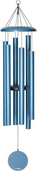 Corinthian Bells by Wind River - 50 inch Sky Blue Wind Chime for Patio, Backyard, Garden, and Outdoor Decor (Aluminum Chime) Made in The USA by CozyNest Decor