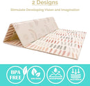 JumpOff Jo - Extra Large Waterproof Foam Padded Play Mat for Infants, Babies, Toddlers, Play Pens & Tummy Time, Foldable Activity Mat, 77 x 70 x 0.6 inches by TinyTreasures Baby Boutique
