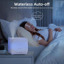 ASAKUKI Essential Oil Diffuser, Multifunctional Ultrasonic Aromatherapy Fragrant Oil Vaporizer Humidifier with Timer, Auto-Off Safety Switch, and 7 LED Light Colors, 700 ml (White) by TinyTreasures Baby Boutique