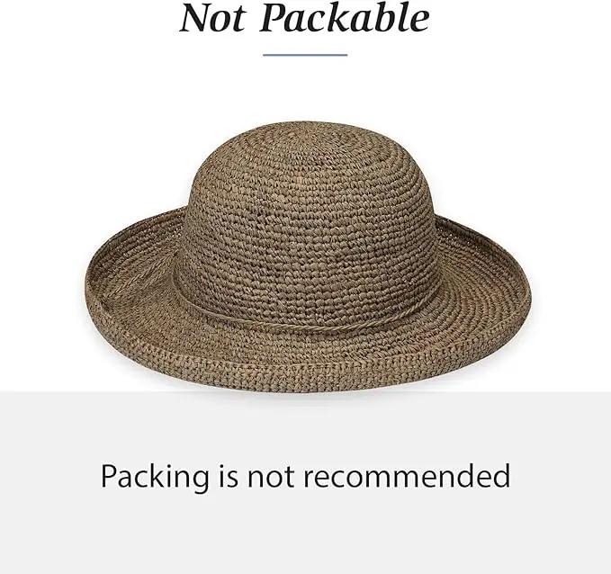 Wallaroo Hat Company – Women’s Petite Catalina Sun Hat – Wide Brim, Natural Fiber, Adjustable Sizing for Smaller Crown Sizes, photo 5 of 9