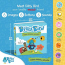 Ditty Bird Farm Animals Sound Book for Toddlers | Interactive Farm Board Book with Real Animal Sounds | Touch & Sound Book for Ages 1-3 | Sensory, Musical Book for Toddlers by TinyTreasures Baby Boutique