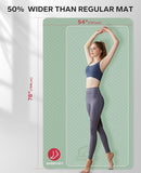 HAPBEAR Extra Large Yoga Mat - 72"x48"/78"x54", 1/4" & 1/3" Thick, Non-Slip, Durable, Eco-Friendly, Wide Exercise Mat for Home Workouts, Yoga, Pilates, Stretching, Meditation (Barefoot Exercise) by TinyTreasures Baby Boutique