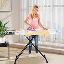 Extra Large Ironing Board with Hang Rail and Iron Rest 63" L x 20" W (Large with Iron Rest (Floral Cover)) by CozyNest Decor