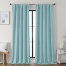 Simplebrand Aqua Blackout Curtains for Bedroom 96 Inches Long 2 Panels, Solid Thermal Insulated, Energy Saving Living Room Window Treatment Curtains Blackout Drapes, W50 x L96 Inch, Aqua by TinyTreasures Baby Boutique