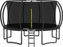 JUMPZYLLA Trampoline Outdoor 8FT 10FT 12FT 14FT 15FT 16FT with Enclosure and Ladder, ASTM Approved Recreational Trampoline for Kids and Adults, Anti-Rust Coated Frame by TinyTreasures Baby Boutique