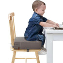 Toddler Booster Seat for Dining Table, Stronger Support Non-Slip Bottom Booster Seat for Kitchen Chair 2 Adjustable Straps Portable Travel and Home Increasing Booster Cushion Kid Baby(Grey) by TinyTreasures Baby Boutique