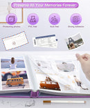 Popotop Photo Album Self Adhesive Scrapbook Album for 4x6 5x7 8x10 Pictures DIY Photo Book as Scrapbooking Supplies Kits, Birthday Gifts for Women Mom Wedding Baby Family Travel by TinyTreasures Baby Boutique