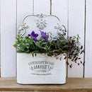 All Chic Metal Wall Planter Wall Mount Planter Wall Vases for Flowers Shabby Chic Wall Decor for Rustic Farmhouse Wall Outdoor Decor (White)… by GreenHaven Gardens