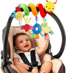 FPVERA Spiral Car Seat & Stroller Activity Toy - Baby Sensory Toys Soft Hanging Toys for Babies 0-12 Months Boys Girls Carseat Crib Stroller, with Ringing Bell, Music by TinyTreasures Baby Boutique