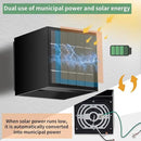 LANFU Solar Powered Motion Sensor Square Outdoor Wall Lights,Black Modern Up and Down Wall Lamps 10W,IP65 Waterproof Warm White 3000K Wall Sconce Light Exterior for Fence,Garden by GreenHaven Gardens