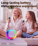 Mini Karaoke Machine Speaker for Kids Adults, Portable Bluetooth with 1 Wireless Microphones, Children's Day Birthday Gift Ideas for Toys for Teens Boys and Girls Aged 4, 5, 6, 7, 8, 9, 10, 11, 12+ by TinyTreasures Baby Boutique