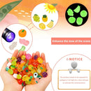 60 pcs Mini Luminous Fruits Vegetables Figurines, Resin Tiny Artificial Fruit Vegetables Glow in The Dark, Fake Miniature Food Decoration for DIY Art Crafts Miniature Landscapes Garden Home by GreenHaven Gardens