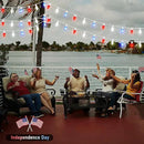 4th of July Decorations Lights, 25Ft C7 Outdoor Red White and Blue String Lights with 27 Shatterproof LED Bulbs, Hanging Patriotic Decorations Light for Indoor Independence Day Patio Garden Backyard by GreenHaven Gardens