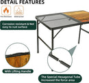 ROCK CLOUD Portable Camping Table Ultralight Aluminum Folding Grill Table Small Camp Table for Beach Hiking Backpacking Outdoor Picnic RV BBQ by GreenHaven Gardens