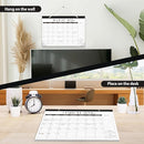 Desk Calendar 2025-2026, Monthly Desktop Large Calendar Runs Until December 2026 17" x 12" Desk Wall Planner for Family Office Teacher School, Black-White by TinyTreasures Baby Boutique