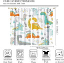Dinosaur Curtains for Kids Boys Girls Home Decor Childish Cute Dino Animals Print Pattern Rod Pocket Blackout Window Drapes for Nursery Baby Bedroom Playroom W36xL63in 2 Panels by TinyTreasures Baby Boutique