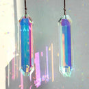 2 Pack 5" Large Crystal Sun Catchers, HYBEADS Hanging Ornaments for Windows Retangle Prism Suncatchers for Garden Home Decor Office Living Room Windows Crystal Rainbow Maker by GreenHaven Gardens