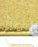 KOECKRITZ Soft and Colorful Kids Classroom Area Rugs (Passes Flammability Pill Test) Many Sizes and Bright Colors to Select from (6' x 6', Lemon) by CozyNest Decor