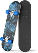24 inch Rude Boyz Mini Cruiser Skateboard - Aluminium Trucks - Kids Skateboard Ages 5-8 Beginner - Skateboards for Kids by TinyTreasures Baby Boutique