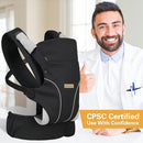 Baby Carrier Newborn to Toddlers - Ergonomic Adjustable Soft Breathable Comfort Infant Carrier for 7-35lbs, Enhanced Support, Easier to Wear by TinyTreasures Baby Boutique