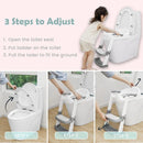 JASSONE® Potty Training Seat, Toddler Step Stool, 2 in 1 Potty Training Toilet for Kids, Baby Seat with Splash Guard and Anti-Slip Pad for Boys Girls Potty Training, Grey by TinyTreasures Baby Boutique