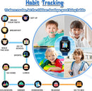 Kids Smart Watch Gift for Boys Ages 3-12, IP67 Waterproof, 32 Puzzle Games, HD Touchscreen Dual Camera Vedio Pedometer Music Player, Kids Watch Toy Birthday Gifts for Boys Ages 5 6 7 8 9 10 (Blue) by TinyTreasures Baby Boutique