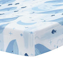 Lambs & Ivy Bubbles & Squirt 3-Piece Whale/Ocean Aquatic Baby Crib Bedding Set by TinyTreasures Baby Boutique