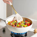 Elegant White Gold Silicone Cooking Utensils Set - Non-Toxic, Dishwasher Safe Kitchen Utensils Set with Heat Resistant Comfort Handles - Includes Spatula & Spoon for Nonstick Cookware by CozyNest Decor