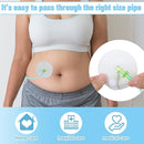 Tondiamo 28 Packs Soft g Tube Pads Holder Abdominal Feeding g Tube Button Cotton Pads Covers for Nursing Care(White) by TinyTreasures Baby Boutique