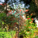 DREAMYSOUL Wind Spinner, Kinetic Wind Spinners Outdoor Metal, Garden Spinner for Yard Outside Patio Lawn Decor (Green & Cooper) by GreenHaven Gardens