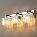 Modern Bathroom Vanity Light 3-Lights Chrome Crystal Bathroom Wall Light Vanity Light Fixtures，20.47-inch Modern Minimalist Design by CozyNest Decor