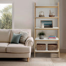 Parker - Bookcase With 5 Shelves - Off White / Natural by HouseOfZazla