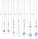 Suncatcher Crystal Prisms Hang Pendants Garden Window Sun Catcher Rainbow Chandelier Beads Chain Ornament, Pack of 7 by GreenHaven Gardens