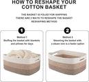 Large Storage Basket for Organizing, Woven Rope Basket for Shelves, Closet Organizer Bins for Clothes, Blanket, Toys, Baby Nursery Storage, 17.7" x 13" x 7.87", 2 Packs Gradient Yellow by CozyNest Decor