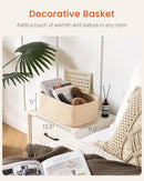 KALLAX Small Woven Basket, 13.5 x 9.5 x 5 Inches, Storage Basket for Organizing, Cute Small Rope Shelf Closet Cube Storage Bins Baskets for Shelves, Dog Toy Gift Baskets Empty, 3 Packs, Beige by TinyTreasures Baby Boutique