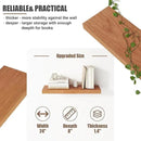 Floating Shelves for Wall, USA-Sourced Cherry Wood 24 Inch Wall Shelves Set of 2, Natural Wooden Wall Mounted Picture Ledge Shelf, Nursery Book Storage Shelf Kids Bookshelf, Display Shelf for Bathroom by CozyNest Decor