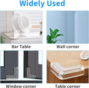 1.57 in x 16.4 FT,Edge Corner Protector Baby Proofing with 6 Corners,Soft Clear Furniture Table Corner Guard & Edge Safety Cabinet Door Bumper,Crib Bumpers,Wall Protector by TinyTreasures Baby Boutique