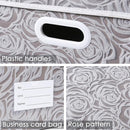 PRANDOM Jumbo Collapsible Storage Boxes with Lids Fabric Decorative Storage Bins Cubes Organizer Baskets with Cover Handles Divider for Bedroom Closet Living Room 23.2x15.7x11.6 Inch 3 Pack by TinyTreasures Baby Boutique
