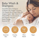 SoCal Suds & Company Baby Shampoo & Body Wash, 2-in-1 Organic Gel-Gentle Castile Soap with Vitamin-Infused Oils & Botanicals - Natural Care for Sensitive Skin Hypoallergenic - 12oz Sweet Orange 2-Pack by TinyTreasures Baby Boutique