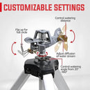 YAMATIC Impact Sprinkler on Tripod Base, 360 Degree Large Area, Heavy Duty Adjustable Pulsator Sprinkler for Lawn Yard and Grass, Spray up to 20-90ft (36inch) Zinc Head, 2Pcs by GreenHaven Gardens