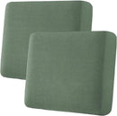 H.VERSAILTEX Super Stretch Individual Seat Cushion Covers Sofa Covers Couch Cushion Covers Slipcover Sets Thick Jacquard Textured Twill Fabric (2 Piece Large Sofa Cushion Covers, Loden Frost) by CozyNest Decor